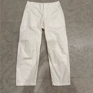 rag & bone Women's Cream Wide Leg Pants